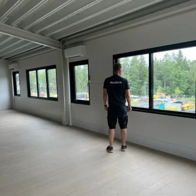 Work-lokal interiör övre plan.